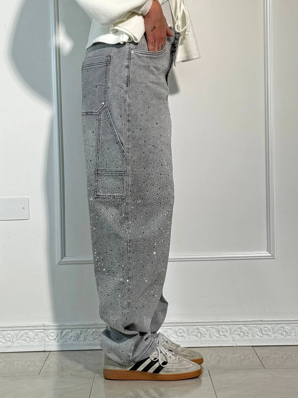 Victoria | High-Waist Glitter Jeans