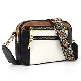 Beige with Black & Brown