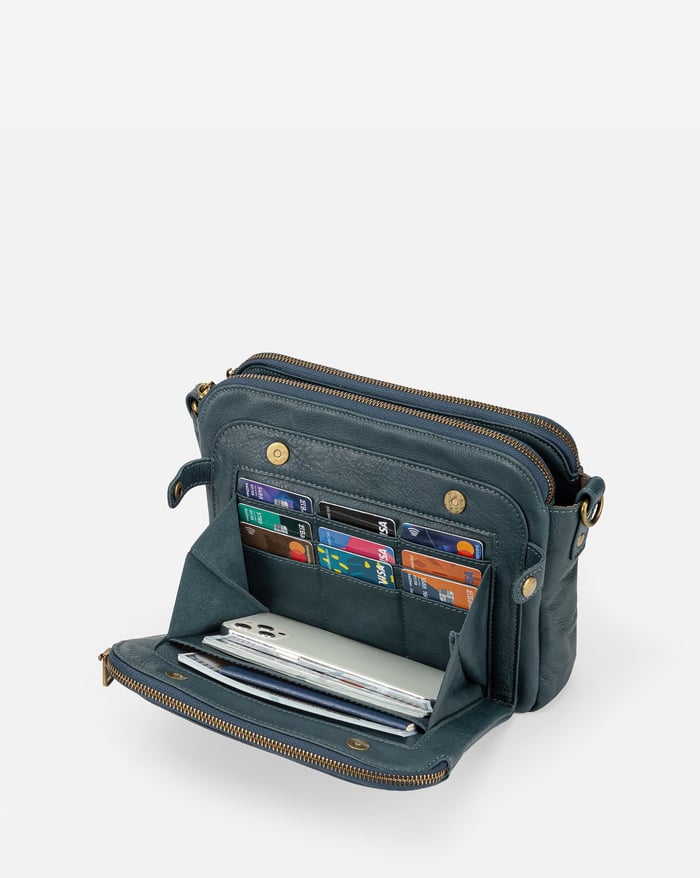Jovie - Sleek Three-Layer Crossbody Bag