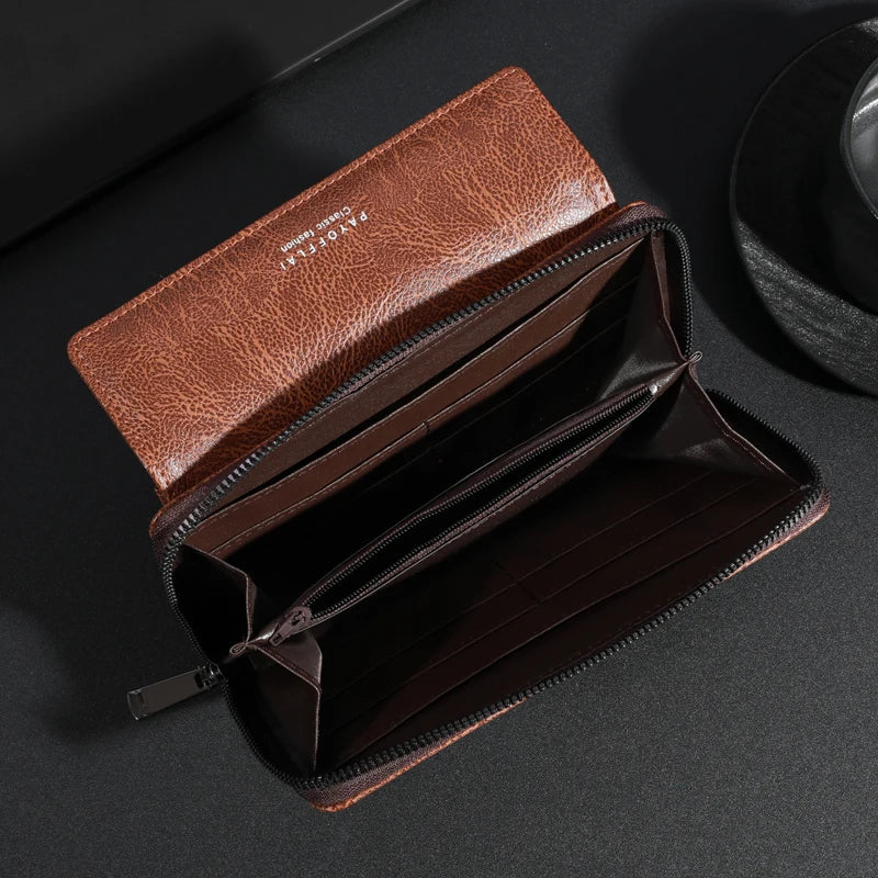 Briony | Multi-Functional PU Leather Zipper Clutch